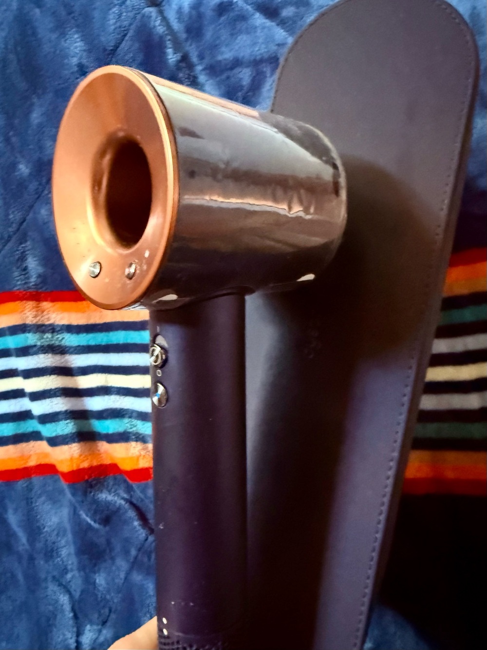 Dyson Supersonic Hair Dryer - Navy and Copper - Picture 2 of 8